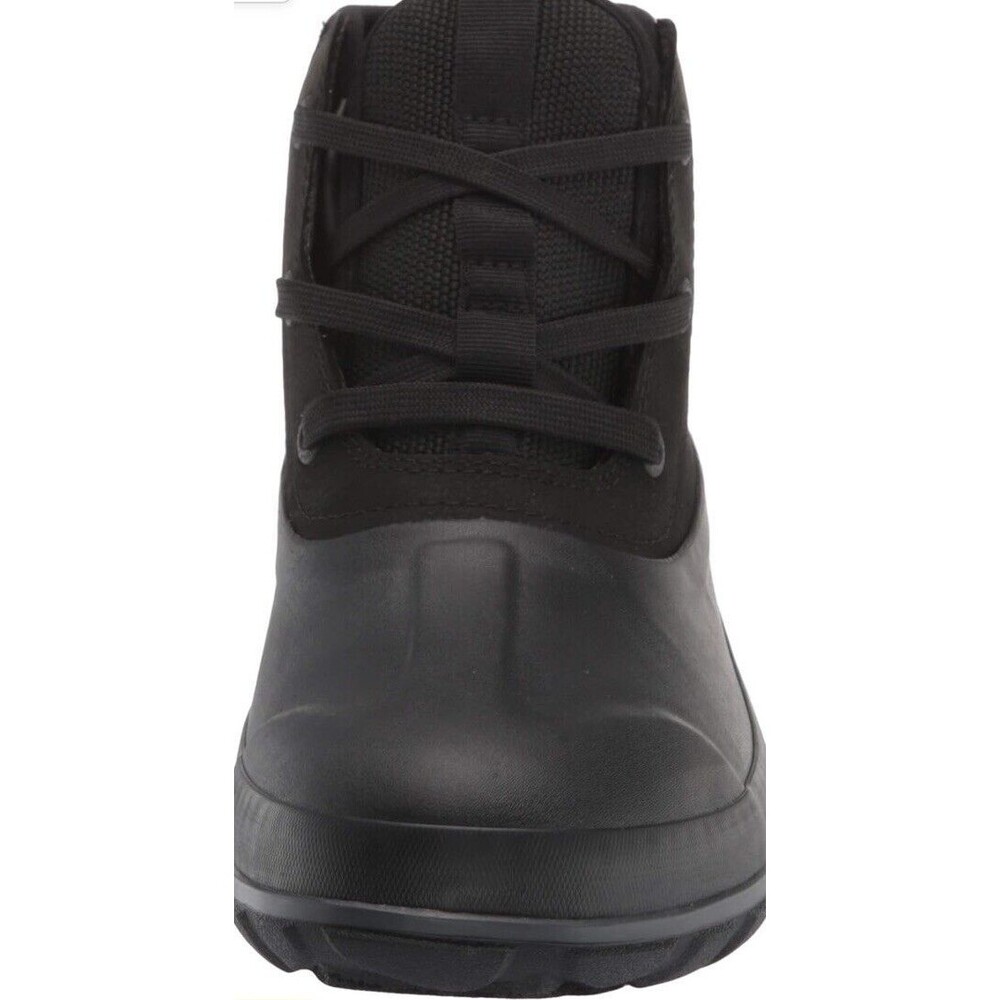 Bogs Classic Casual Lace Leather Men's Boots, Black size 10 - Picture 2 of 10